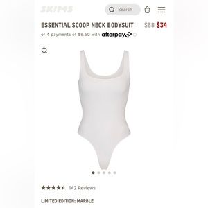 NWT - essential scoop neck bodysuit
